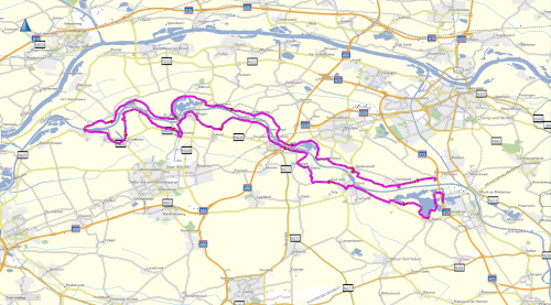 Route langs de maas